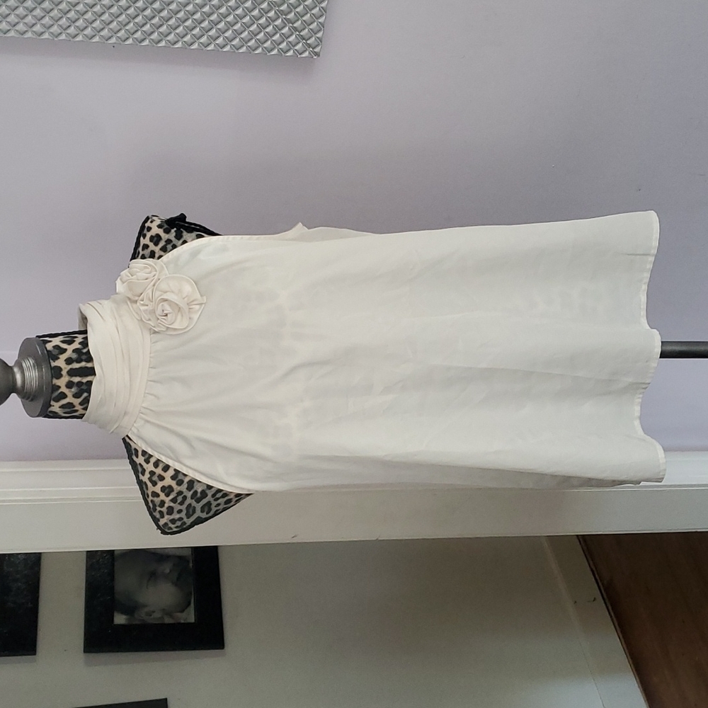 High Neck Polyester Top